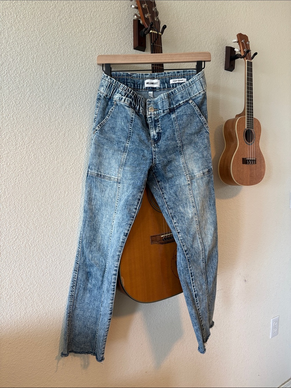 William Rast Light Blue Washed Boyfriend Jeans